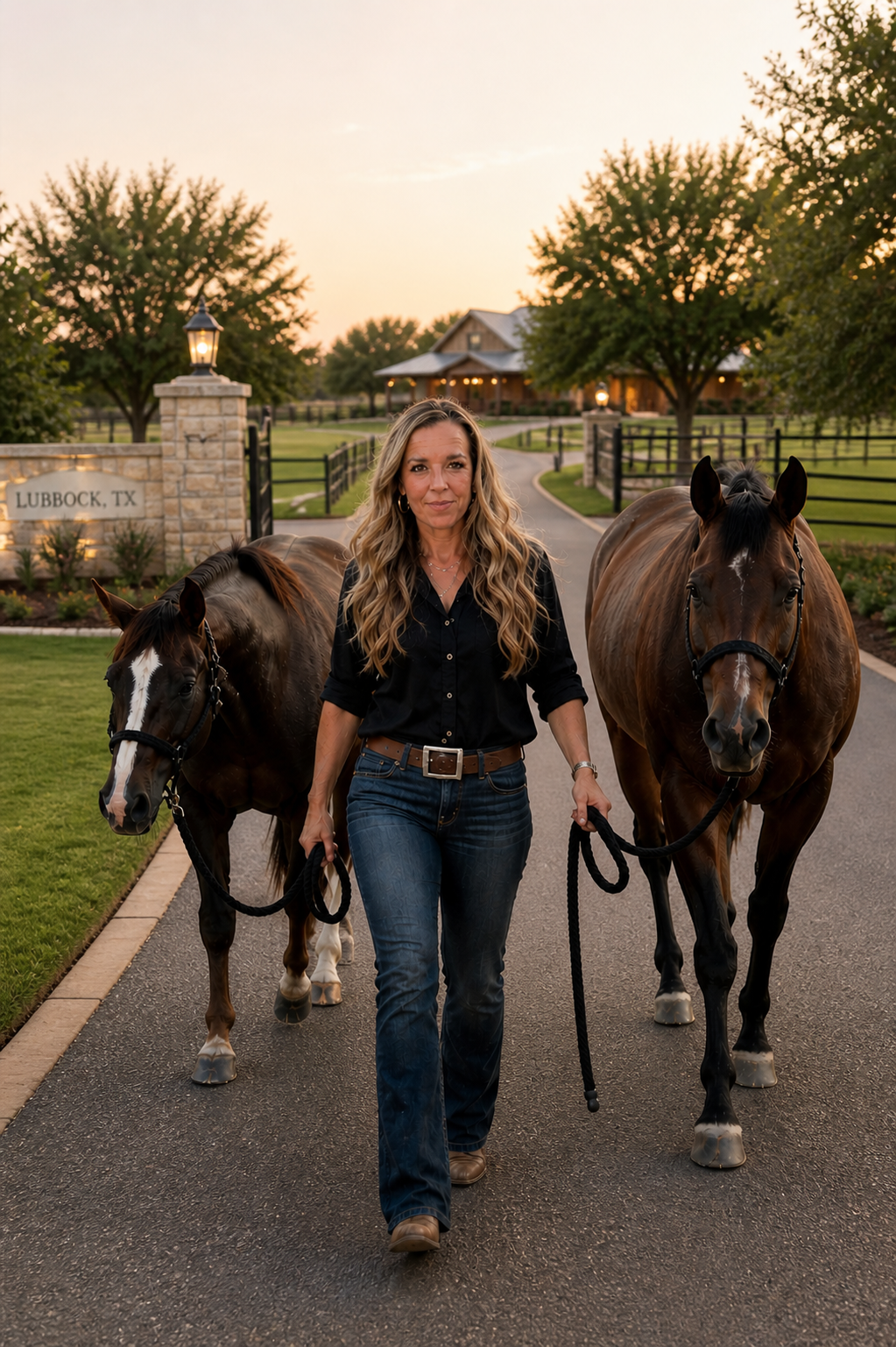 Hayley Hess — performance horse background, West Texas ag family